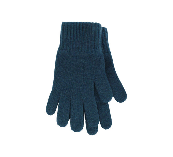 Ladies navy blue knitted on sale gloves