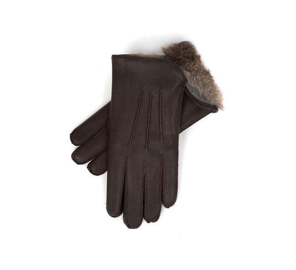 Men s Fur Lined Deerskin Gloves Pickett London