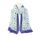 Blue Mosaic Stole Pashmina & Scarves 