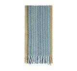 Cashmere Knitted Speckled Scarf Pashmina & Scarves Light Brown / Blue 