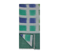 Degradia Squares Cashmere Stole Pashmina & Scarves Green 