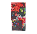 Floral Burst Stole Pashmina & Scarves Black 