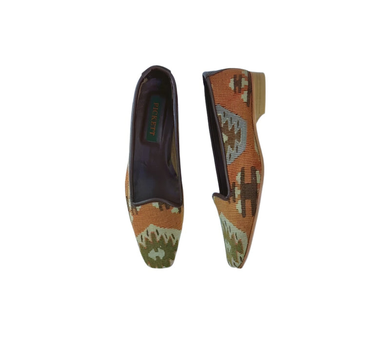 Ladies Kilim Slippers EU37 / UK4 Kilim Slippers/Trainers Brick 