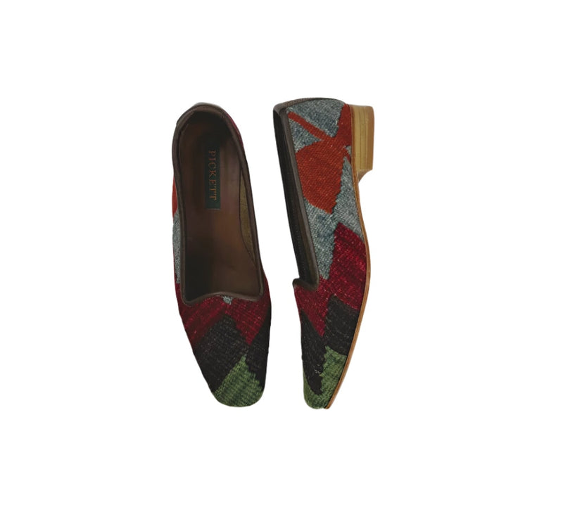 Ladies Kilim Slippers EU39 / UK6 Kilim Slippers/Trainers Burgundy 