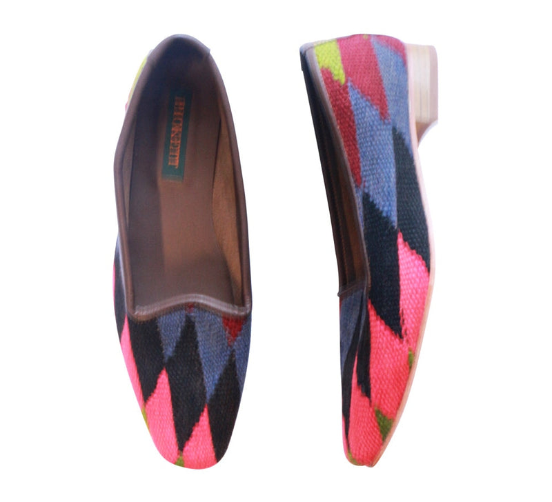 Ladies Kilim Slippers EU39 / UK6 Kilim Slippers/Trainers Pink 