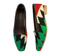 Ladies Kilim Slippers EU40 / UK7 Kilim Slippers/Trainers Forest Green 