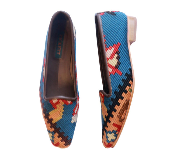 Ladies Kilim Slippers EU41 / UK8 Kilim Slippers/Trainers Blue 