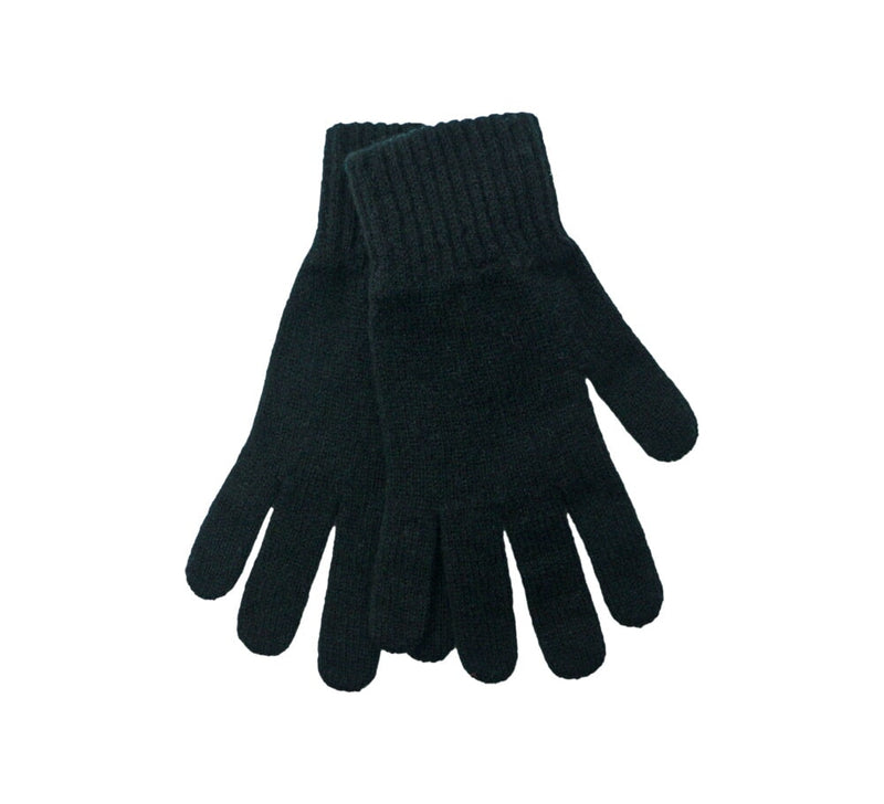 Ladies Lambswool Gloves Textiles Black 