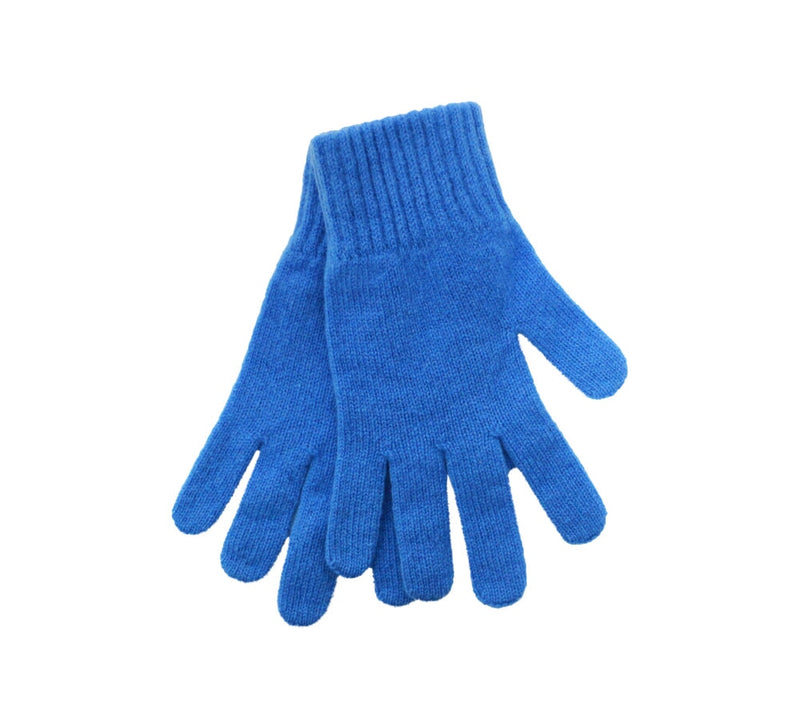 Ladies Lambswool Gloves Textiles Blue 