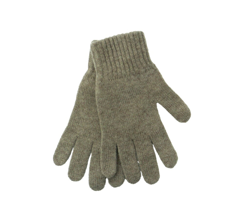 Ladies Lambswool Gloves Textiles Brown 