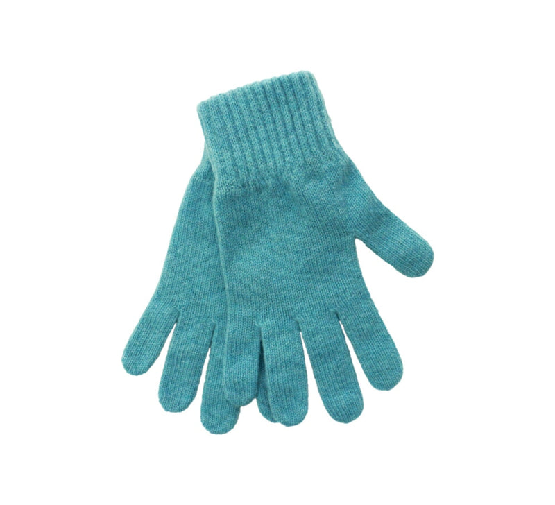 Ladies Lambswool Gloves Textiles Ice Blue 