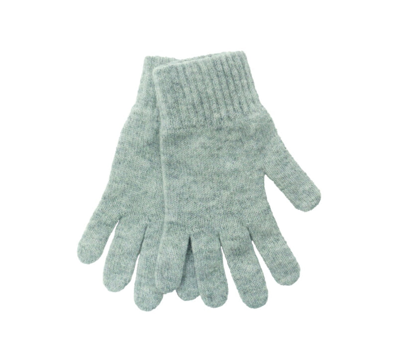 Ladies Lambswool Gloves Textiles Light Grey 