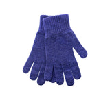 Ladies Lambswool Gloves Textiles Purple 