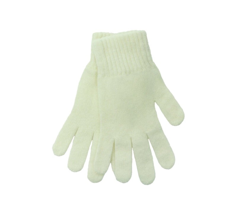 Ladies Lambswool Gloves Textiles White 