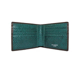 Ligne de Poisson Short Wallet Wallets Dark Brown / Green 