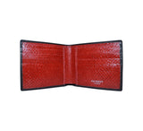 Ligne de Poisson Short Wallet Wallets Dark Brown / Red 