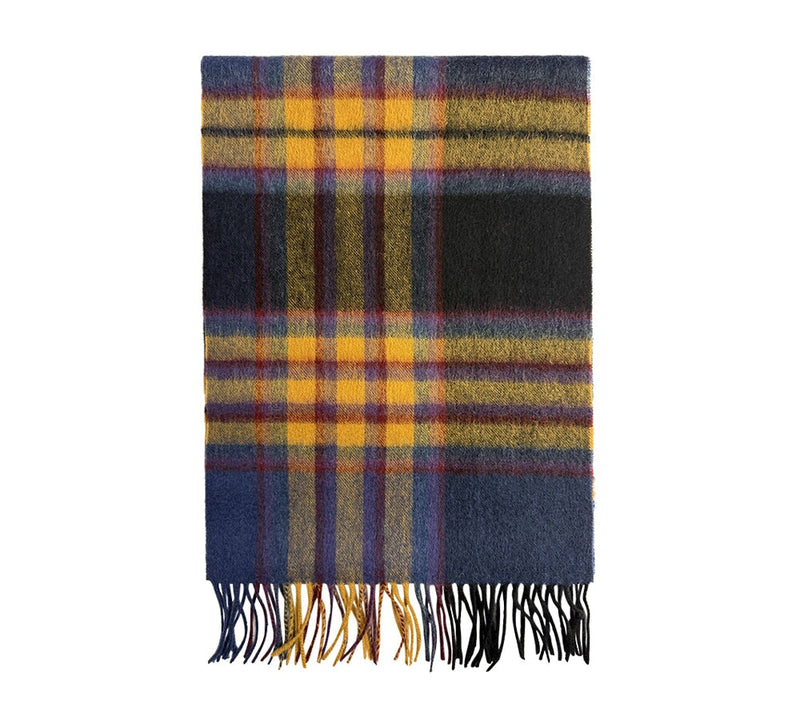 Loch Shin Scarf Pashmina & Scarves Navy / Mustard 