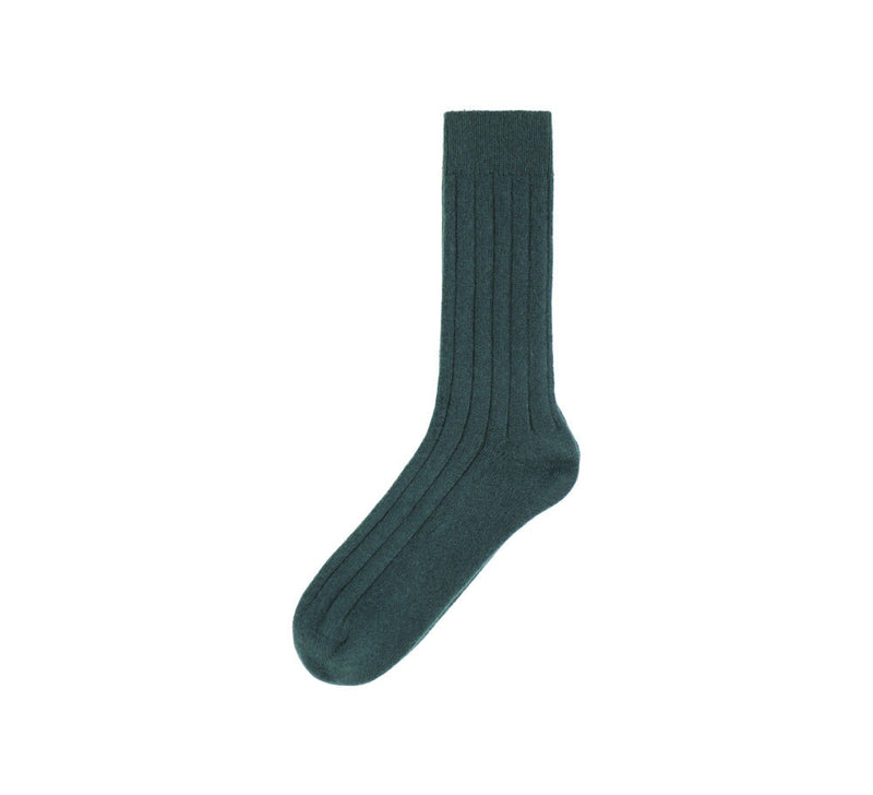 Men's Cashmere Socks Textiles 8-10 Dark Green 