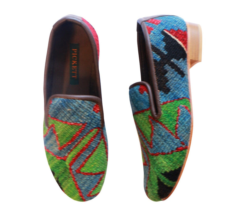 Men's Kilim Slippers EU40 / UK6 Kilim Slippers/Trainers Apple Green 