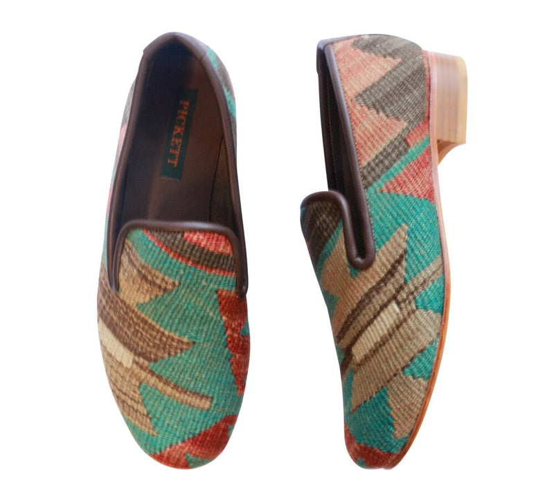 Men's Kilim Slippers EU41 / UK7 Kilim Slippers/Trainers Teal 