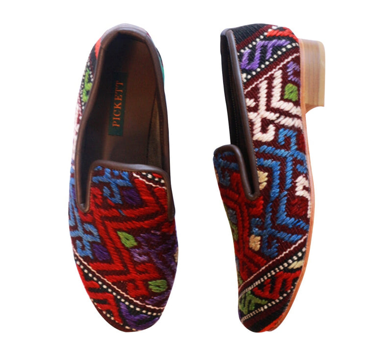 Men's Kilim Slippers EU42 / UK8 Kilim Slippers/Trainers Burgundy 