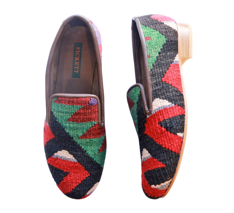 Men's Kilim Slippers EU43 / UK9 Kilim Slippers/Trainers Dark Green 