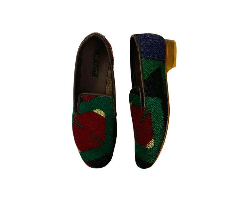 Men's Kilim Slippers EU43 / UK9 Kilim Slippers/Trainers Emerald 