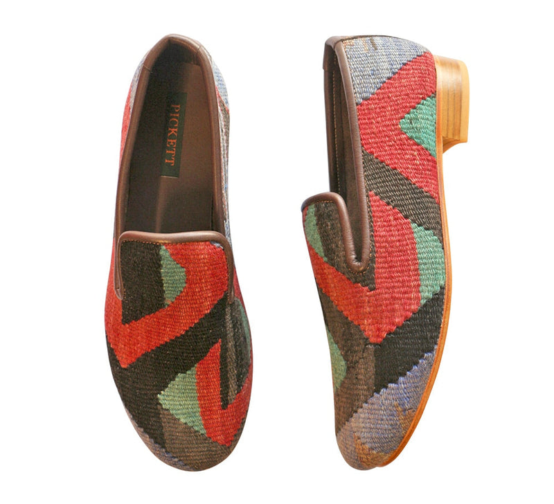 Men's Kilim Slippers EU44 / UK10 Kilim Slippers/Trainers Burgundy 