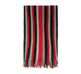 Multi Stripe Knitted Scarf Pashmina & Scarves Bright Red 