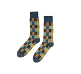 Multicoloured Square Socks Textiles Grey / Loden 