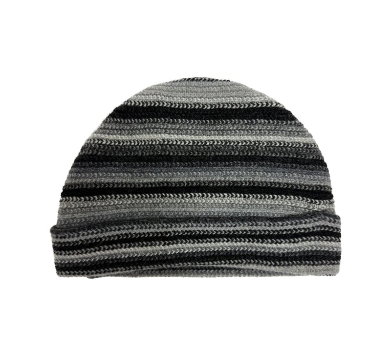 Multistripe Lambswool Hat Textiles Grey 