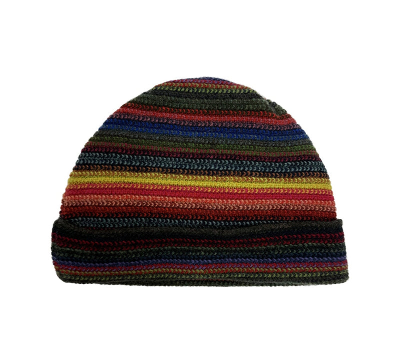 Multistripe Lambswool Hat Textiles Multicolour 