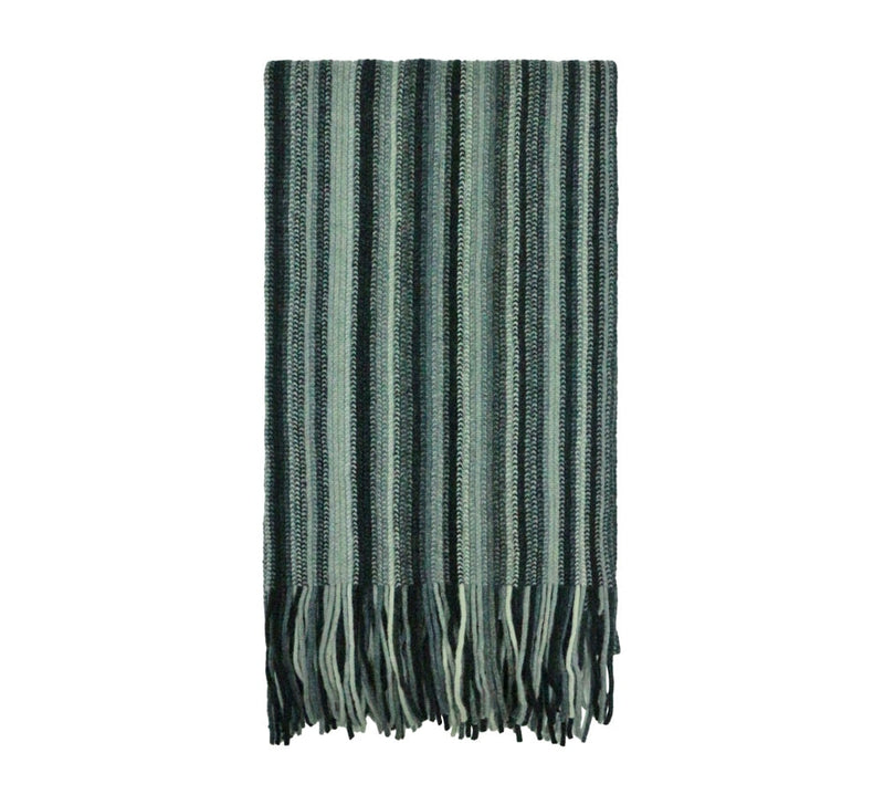 Multistripe Lambswool Scarf Pashmina & Scarves Grey 