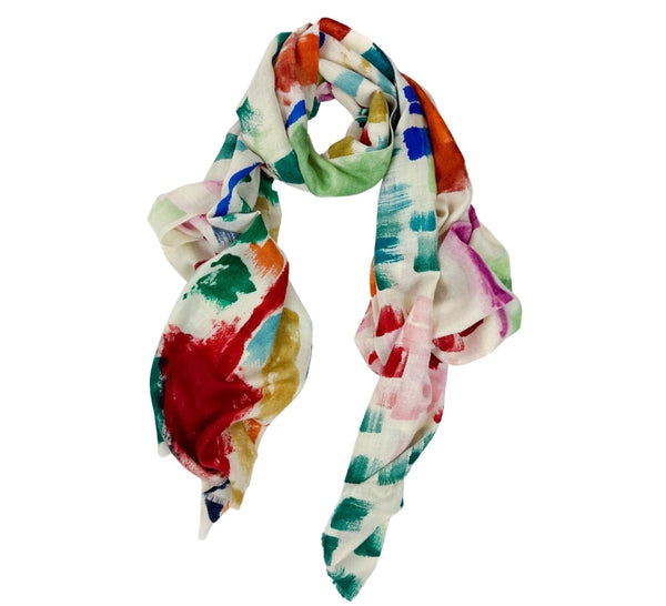 Nepalese Landscape Stole Pashmina & Scarves 