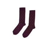 Small Spots Socks Textiles Burgundy 