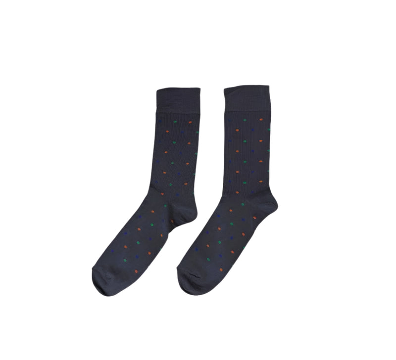 Small Spots Socks Textiles Dark Grey 