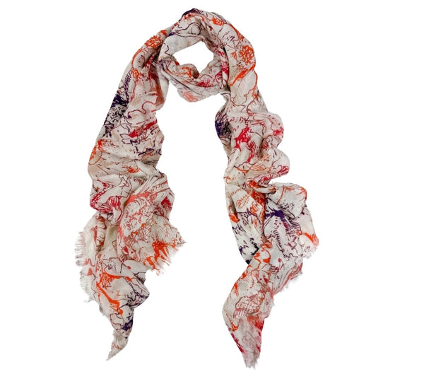 Spring Flowers Stole Pashmina & Scarves 