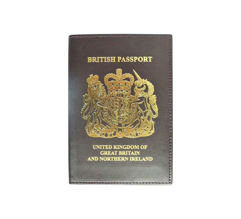 British Passport Cover Travel Accessories Burgundy 