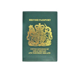 British Passport Cover Travel Accessories Dark Green 