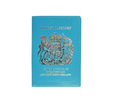 British Passport Cover Travel Accessories Pale Blue 