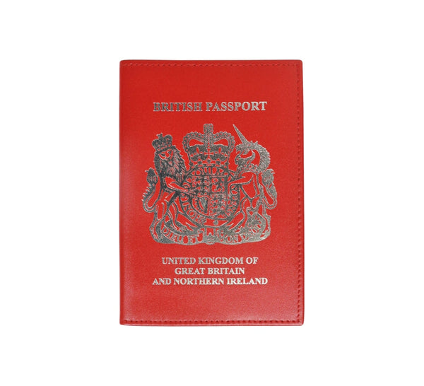 UK Passport Cover Travel Accessories Red 