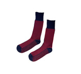 Vertical Stripe Socks Textiles Navy / Red 