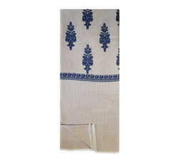 Cypress Tree Stole Pashmina & Scarves Taupe / Navy 