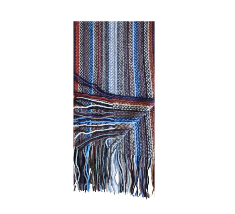 Multi Stripe Knitted Scarf Pashmina & Scarves 